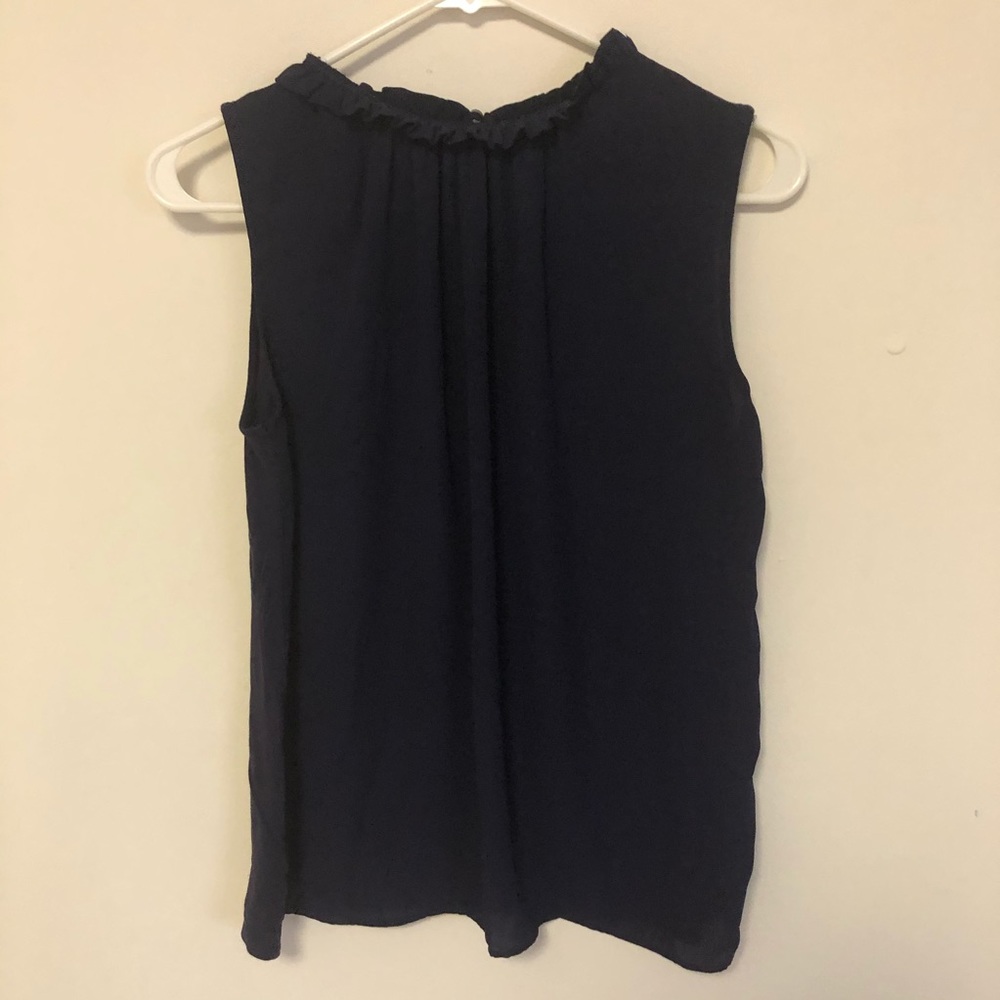 Navy Loft Tanktop with Keyhole Back